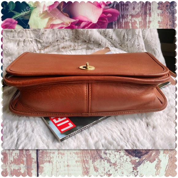 VINTAGE COACH BRITISH TAN CONVERTIBLE CLUTCH CROSSBODY BAG 9635 - Picture 5 of 16